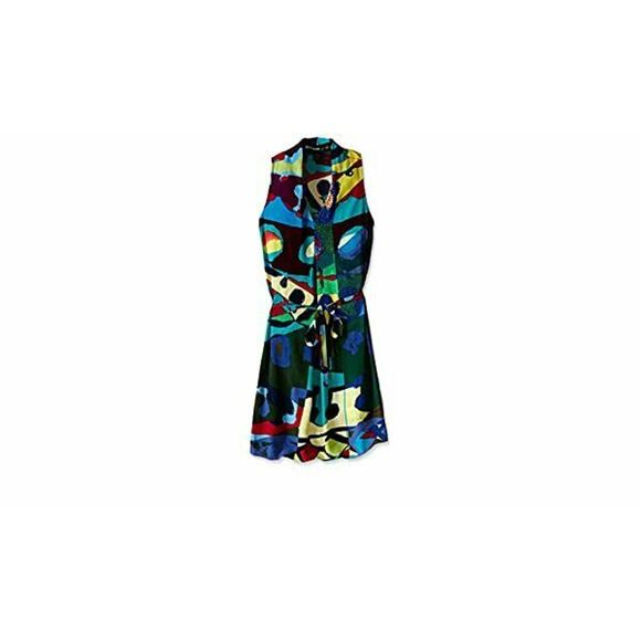 Desigual Creta Dress Belted Multi color Tunic - Picture 8 of 8